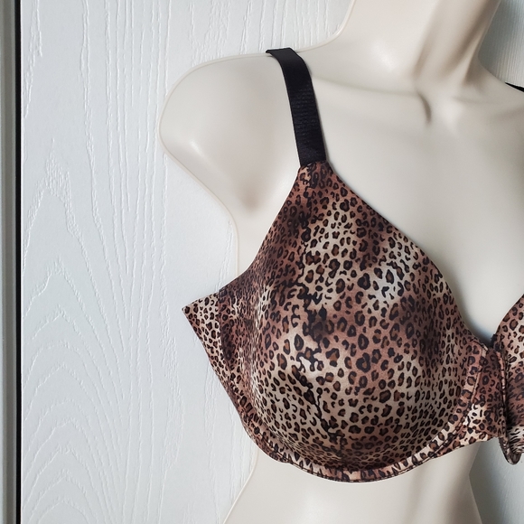 Lilyette Leopard Animal Print Uplifting Bra - Picture 5 of 6